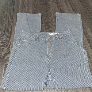 Blue & White Striped Jeans- Juniors Sz 11